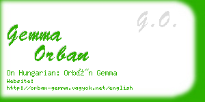gemma orban business card